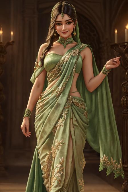 02786-914899684-Masterpiece, absurdres, fine detail, HDR, highly detailed face and eyes, photorealistic, solo,1girl,smiling_green fabric,wifs,(H.png